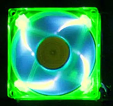 AeroCool AeroFans UV LED grün-blau / 80mm / Lüfter / 80X80X25mm
