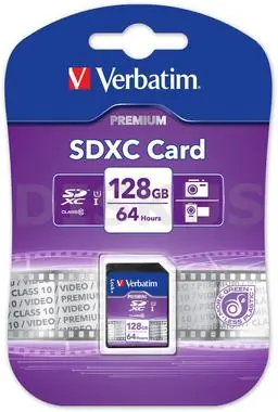 Verbatim SDXC 128 GB Speicherkarte / Klasse 10 / UHS-1