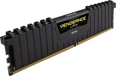 Corsair Vengeance LPX Schwarz 8GB (1x8GB) 2400MHz / DDR4 / PC4-19200 / CL16-16-16-39 / 1,2V / XMP 2.0 / mit Kühler