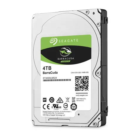 Seagate BarraCuda 4 TB 128 MB / Intern / 2,5 Zoll / SATA III / 128 MB Cache / 5400 U/min / 2 Jahre