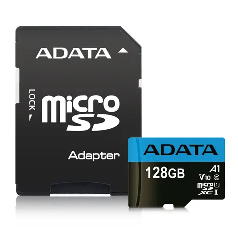 ADATA Micro SDXC-Karte Premier 128 GB + Adapter / UHS-I / CLASS10 / R: 85 MB / W: 25 MB