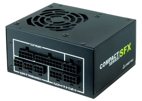 Chieftec CSN-650C Netzeil / 650 W / SFX / 80 mm Lüfter / akt. PFC / modulare Verkabelung / 80PLUS Gold