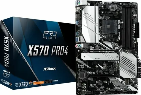 ASRock X570 PRO4 / AM4 / 4X DDR4 DIMM / 8x SATA III / HDMI / M.2 / ATX