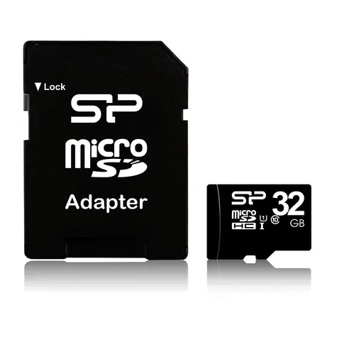 Silicon Power -Karte Micro SDHC / 32 GB / Klasse 10 / Adapter