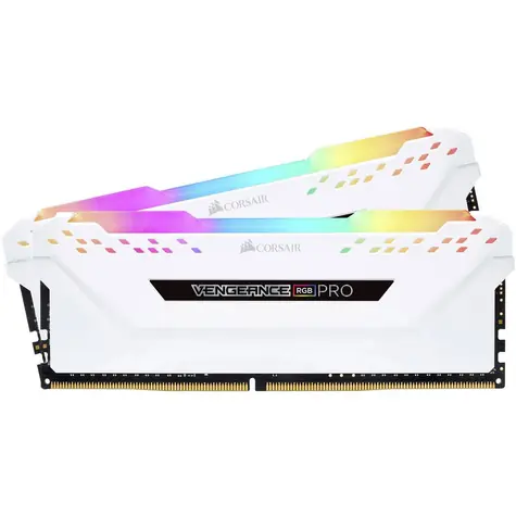 Corsair Vengeance RGB Pro 16 GB (2 x 8 GB) 3000 MHz weiß / DDR4 / PC4-24000 / CL15-17-17-35 / 1,35 V / XMP2.0