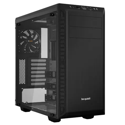 be quiet! PURE BASE 600 Window schwarz / ATX / 2x USB 3.0 + 2x Klinke 3,5mm / 1x 120 mm + 1x 140 mm