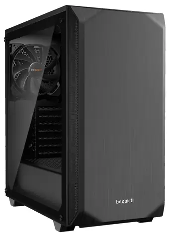 be quiet! PURE BASE 500 Window schwarz / ATX / 2x USB 3.0 + 2x Klinke 3,5mm / 2x 140 mm