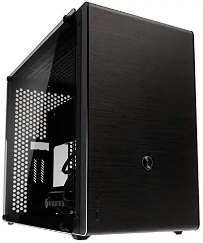 RAIJINTEK Ophion M EVO TGS schwarz / Micro-ATX / 1xUSB 3.0 + 1xUSB-C / ohne Stromquelle / transparente Seite