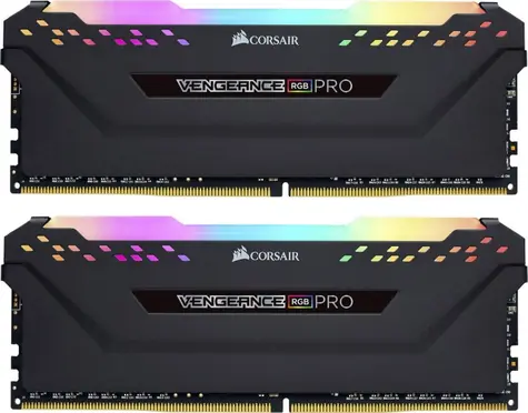 Corsair Vengeance RGB Pro 16 GB (2x8 GB) 3200 MHz / DDR4 / PC4-25600 / CL16-18-18-36 / 1,35 V / XMP 2.0 / mit Kühler