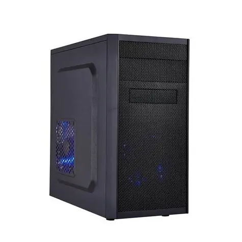 Eurocase MC X203 EVO schwarz / Micro Tower / m-ATX / USB & Audio / ohne Stromquelle