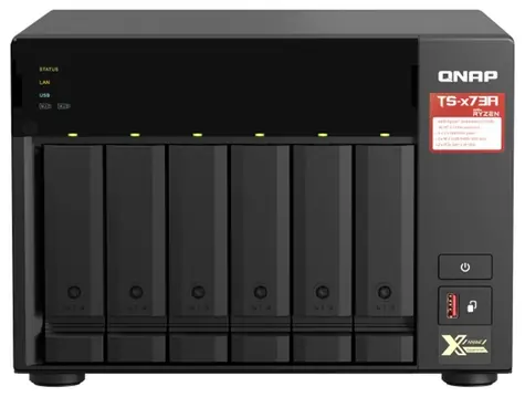 QNAP TS-673A-8G / 6x HDD / RYZEN V1500B 2,2 GHz / 8 GB DDR4 / 3,5"&2,5" SATA / 2x2,5GLAN