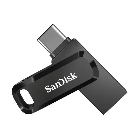 SanDisk Ultra Dual GO 64GB schwarz / Flash Disk / USB-A + USB-C / Lesegeschwindigkeit bis zu 150 MB/s