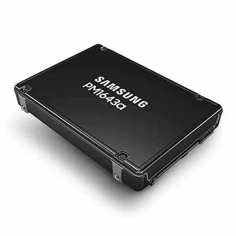 Samsung PM1643A 3,84 TB / SAS 12G / RW: 2100 & 2000 MBit/s / IOPS: 450.000 90.000 / 5 Jahre