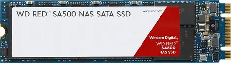 WD Red SA500 M.2 500 GB / M.2 SSD 2280 / SATA III / R: 560 MBit/s / W: 530 MBit/s / IOPS RW 95.000 85.000 / MTBF: 2 Mio. / 5 Jahre