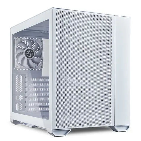 Lian Li O11 Air Mini weiß / E-ATX / Ohne Netzteil / 2x USB-A 3.0 + 1x USB-C 3.1 / transparente Seite