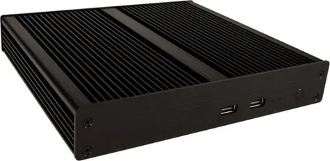 Akasa Plato NE Compact 1.4L schwarz / Mini ITX / Wandmontageoption / Aluminium / OEM / ohne Lüfter