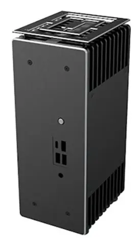 Akasa Turing ABX UCFF Schwarz / UCFF 4"*4" / Aluminium / OEM / Lüfterlos