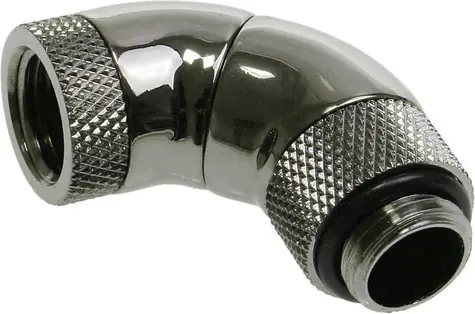 BitsPower 3x Schwenkwinkeladapter 90° G1/4" (M) > G1/4" (F) Schwarz glänzend