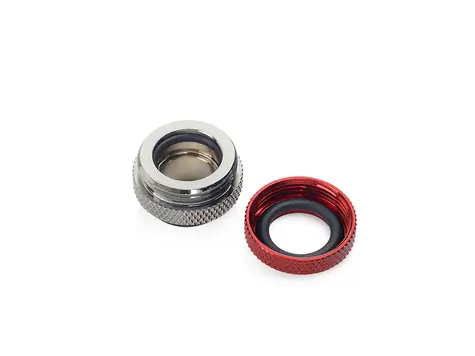 BitsPower Multi-Link-Adapter gerade G1/4 > 12 mm HardTube rot/glänzend schwarz