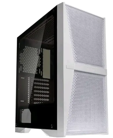 RAIJINTEK Silenos MS weiß / ATX / 2x USB 3.0 + 1x USB-C / ohne Netzteil / transparente Seite 