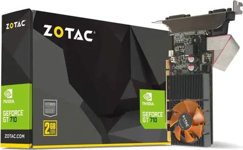 Zotac GT 710 ZONE EDITION 2 GB / GeForce GT710 954 MHz / 2 GB SDDR3 / 64 Bit / PCIe x16 / D-Sub+DMI