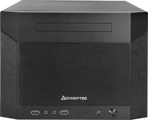Chieftec CN-01B-OP Cube Tower schwarz / Mini ITX / Ohne Netzteil 