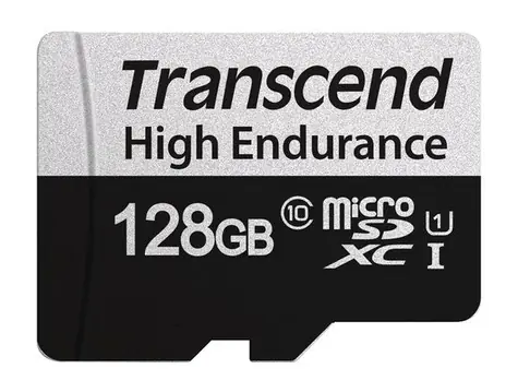 Transcend 350V 128 GB / Micro SDHC / Speicherkarte / Klasse 10 / R: 95 MBit/s / W: 45 MBit/s