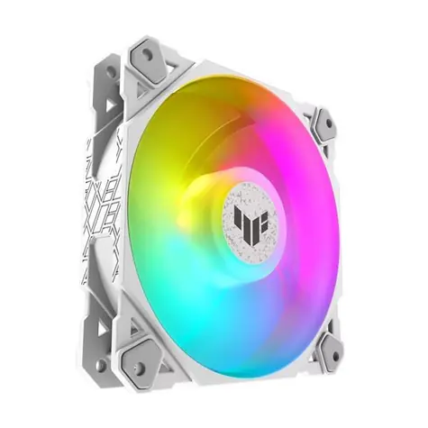 Asus TUF Gaming TF120 ARGB weiß / 120 mm / Advanced FDB / 250-1900 RPM / 76 CFM / 29 dB