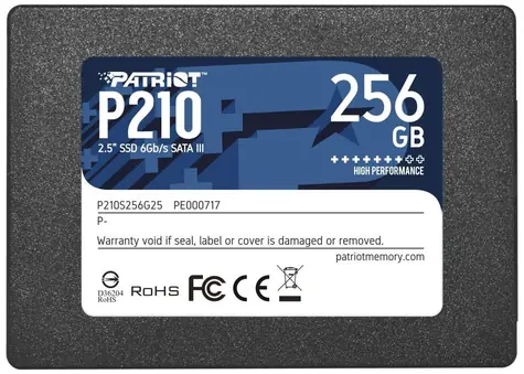 Patriot P210 256 GB / SSD / 2,5 Zoll / IOPS: 50.000 30.000 / SATA III  