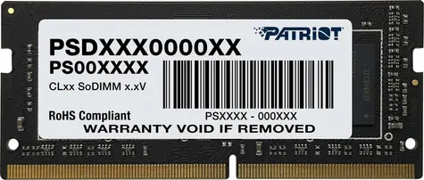 Patriot Signature 16 GB (1 x 16 GB) 3200 MHz / SO-DIMM / DDR4 / CL22 / Nicht-ECC / Ungepuffert / 1,2 V / Dual-Rank