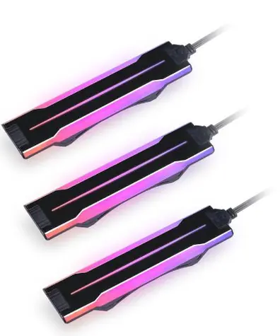 Lian Li UNI FAN P28 seitlicher ARGB-Streifen 3 Stück schwarz / LED-Streifen für P28-Lüfter