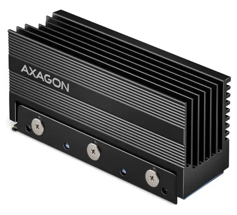 Axagon CLR-M2XL, Passivkühler aus Aluminium für ein- und zweiseitige M.2-SSD-Festplatte, Höhe 36 mm