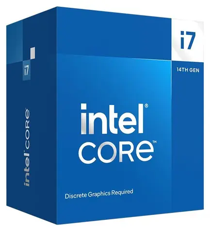 Intel Core i7-14700F bei 2,1 GHz / TB 5,4 GHz / 20C28T / L3 33 MB / Ohne VGA / Raptor Lake Refresh / 219 W