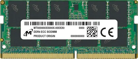 Micron 16 GB (1x16 GB) 3200 MHz ECC / DDR4 / SO-DIMM / CL22 / 1,2 V