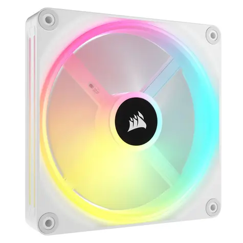 Corsair iCUE LINK QX140 RGB weiß / Fluid Dynamic Bearing / 400 - 2400 U/min / 82,5 CFM / RGB / 4-polig
