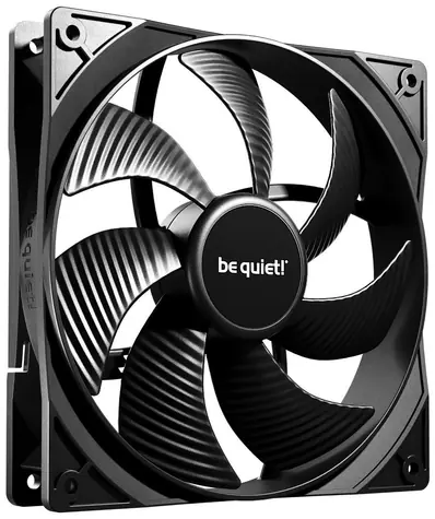 be quiet! Pure Wings 3 140 mm PWM Schwarz / 140 mm / Gewehrlager / 21,9 dB bei 1200 U/min / 57,4 CFM / 4-Pin-PWM