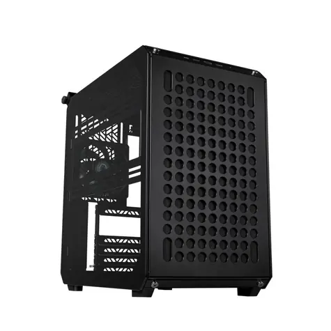 Cooler Master QUBE 500 schwarz / E-ATX / 2x USB-A 3.2 & 1x USB-C 3.2 2x2 / 1x 120mm / ohne Netzteil / transparente Seite