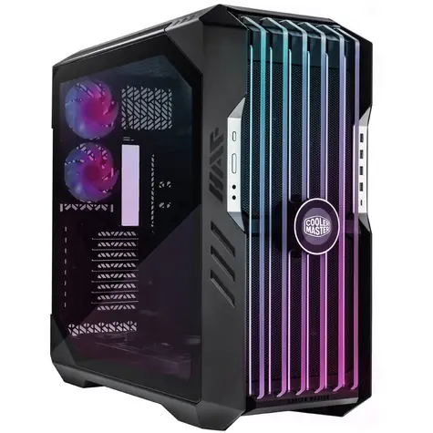 Cooler Master HAF 700 EVO Full Tower schwarz / E-ATX / 4X USB-A 3.0 & 1x USB-C 3.1 / 5x 120mm / ohne Netzteil / transparente Seite
