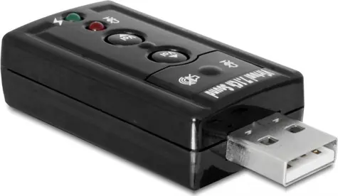 DeLock Externe Soundkarte USB 2.0 A - 2x 3,5mm Klinke schwarz
