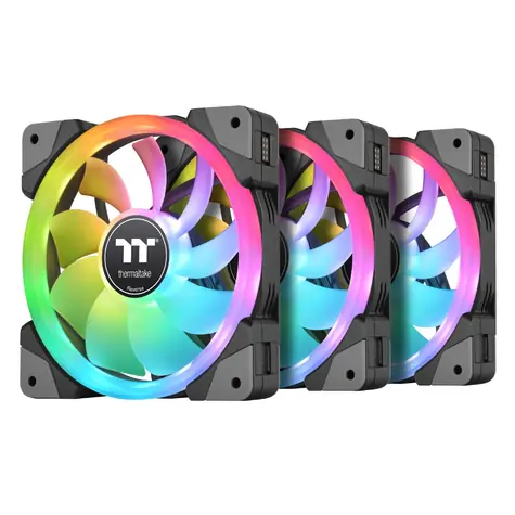 Thermaltake SWAFAN EX12 RGB grau 3 Stück / Lüfter / 120 mm / Hydrauliklager / 2000 U/min bei 32,5 dB / 57,11 CFM