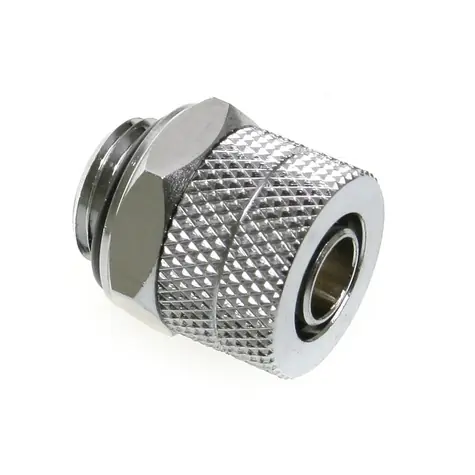BitsPower Anschluss direkter G1/4 Zoll Stecker auf 10/8 mm - II Silber