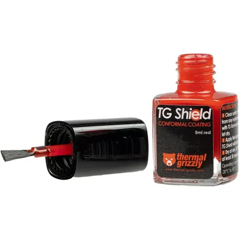 Thermal Grizzly TG Shield 5 ml / Lack zum Schutz von Leiterplatten bei Verwendung mit Flüssigmetall
