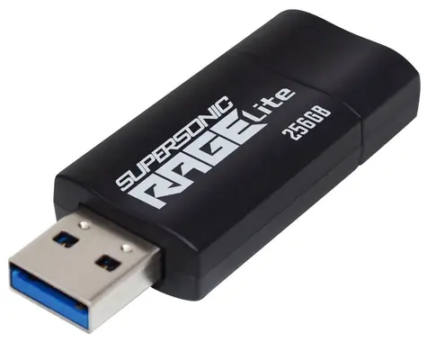 Patriot RAGE Lite 256GB schwarz / Flash Disk / USB 3.2 Gen 1 - (USB-A 3.0)