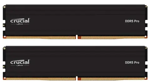 CRUCIAL Pro 64 GB (2 x 32 GB) DDR5 5600 MHz / CL46 / DIMM / 1,1 V / ungepuffert / XMP 3.0 / EXPO