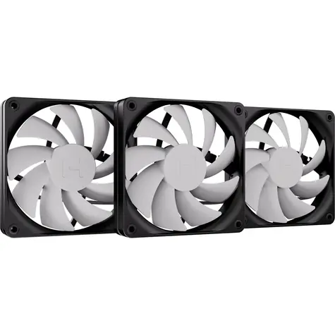 Hyte Flow FA12 3 Stück grau / 120 mm / 28 dB bei 1500 U/min / Fluid Dynamic Bearing / 72 CFM / 3-polig