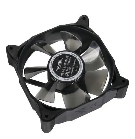 Noiseblocker Multiframe S-Serie M8-S2 schwarz / 80 mm / 14 dB bei 1700 U/min / 27,66 CFM / 3-polig