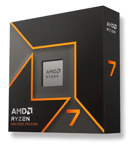 AMD RYZEN 7 9700X bei 3,8 GHz / Turbo 5,5 GHz / 8C16T / L1 0,64 MB L2 8 MB L3 32 MB / AM5 / Zen 5 / 65 W