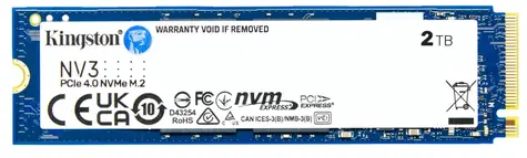Kingston NV3 SSD 2 TB / M.2 2280 / PCIe 4.0 NVMe / R: 6000 MBit/s / W: 5000 MBit/s