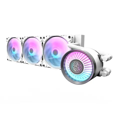darkFlash DN 360 weiß / AiO CPU-Kühler / 3x 120 mm / ARGB-Hintergrundbeleuchtung / 800-1800 RPM / 30 dB / Intel + AMD