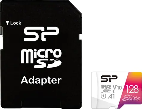 Silicon Power Elite Micro SDXC 128 GB + Adapter / Klasse 10 / UHS-I U1 / A1 / V10